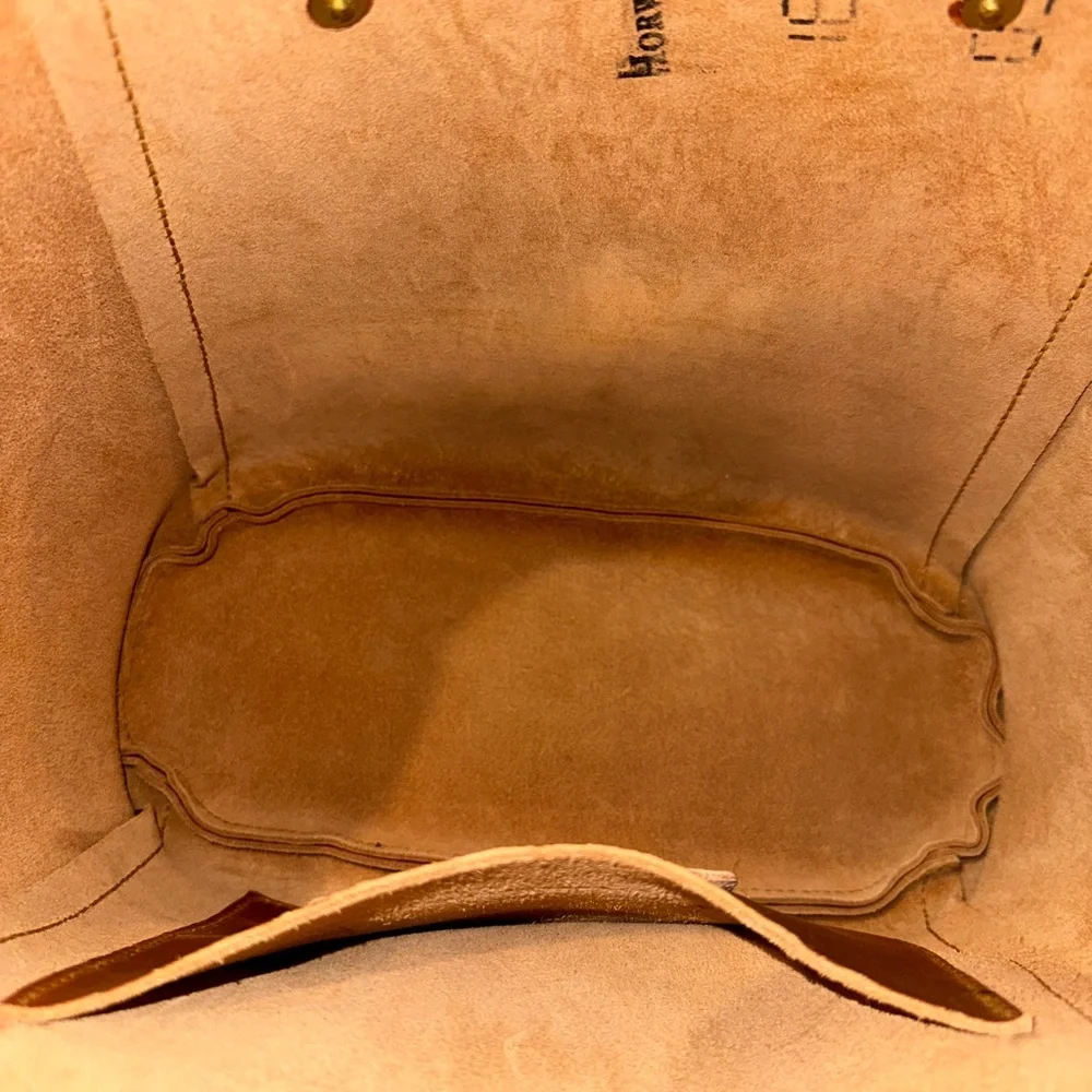 🐑🐑 Lamb Leather Goods English Tan Derby large Shopper 🐑🐑 - Picture 9 of 9